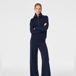Navy Women's Zip-Up Top